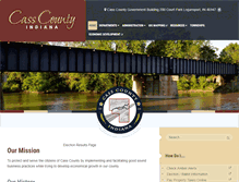 Tablet Screenshot of co.cass.in.us